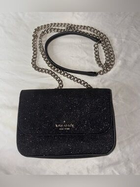 kate spade Black Glitter crossbody/belt bag